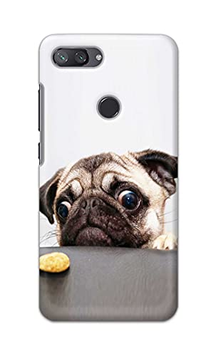 Image of Printed Hard Back Cover Case for Mi 8 Lite | Mi 8 Youth | Mi 8X Back Cover (Pug Dog) -203
