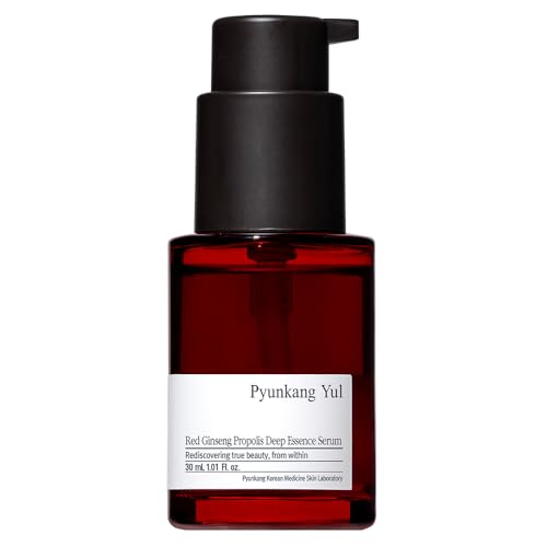 Pyunkang Yul PKY Red Ginseng Propolis Deep Essence Serum for Revitalized & Elastic Skin with Peptides and Ceramide Korean Skincare (1.01 Fl. oz)