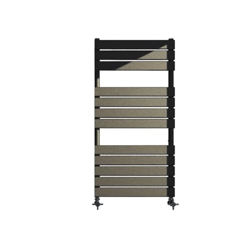 Radiador Toallero De Tubo Plano Antracita Sun-D2, Toallero Calefactable For Baño, Radiador De Diseño