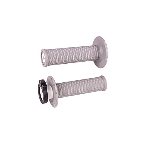 Revêtements ODI MX V2 Lock-On non-gaufré système anti-glissement gris clair