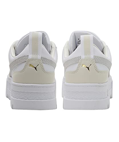 Image of Puma Womens Mayze LTH WN's White-Nimbus Cloud-Team Gold Sneaker - 4 UK (38198313)
