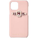 [メゾン ド フルール] iPhoneケース ビジュー合皮アイフォン11Proケース レディース ピンク