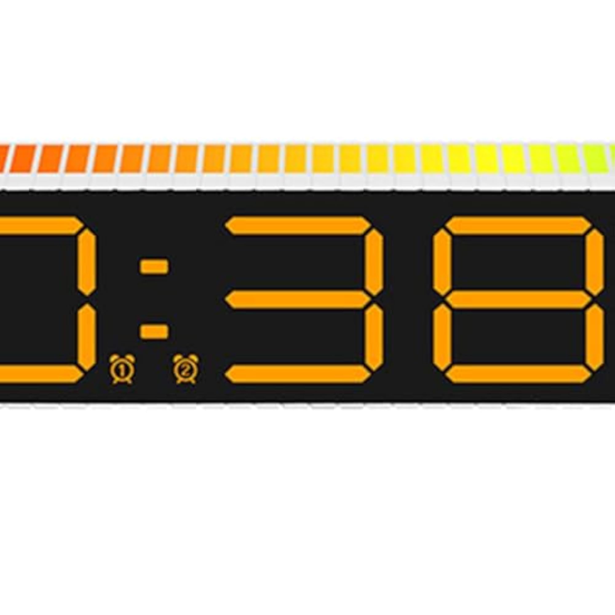 Digital Clock with 9 Interchangeable Colors, Gift for Musicians