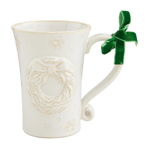 Taza de Cerámica Blanca Mud Pie 12 oz miniatura 1