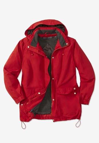 Woman Within Plus Size Fleece-Lined Taslon Jacket4