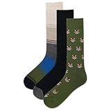 Hot Sox Men's Tigers Sock 3 Pair Pack 1 Pair Pack, Tigers (Green), Men's Shoe Size: 6.5-12