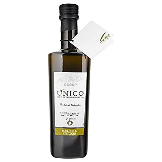DCOOP Aceite De Oliva Virgen Extra - Coupage Ecológico, Gama Único, Aceituna Picual, Sabor Frutado Y Ligero, Ideal Para Consumo En Crudo, Botella 500 Ml