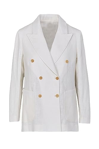 Veste en lin femme été décontractée manteau de costume léger respirant à poches