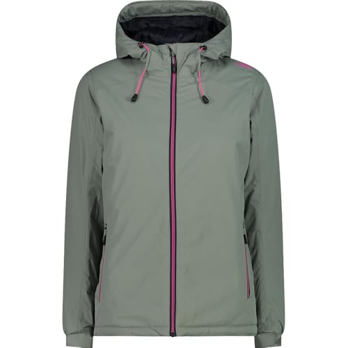 Chaqueta verde claro CMP Fix Hood 33Z1636 impermeable para mujer talla D34