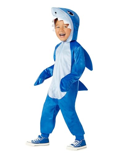 Disfraz de tiburón para niño pequeño talla 3T-4T miniatura 1