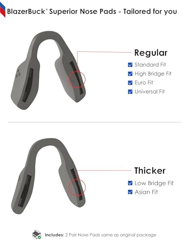 Image of BLAZERBUCK Replacement Nose Piece Nose Pads for Oakley Miter OX8154 Eyeglass
