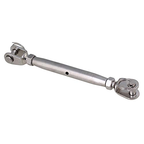 2 piezas Tensor para cable de acero con cuerpo cerrado europeo M10 de acero inoxidable miniatura 3