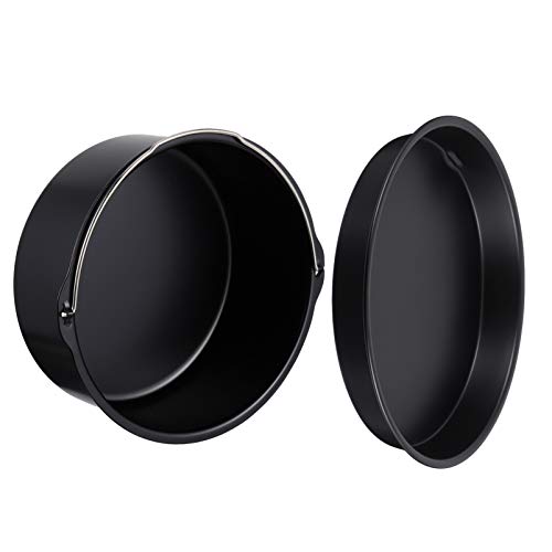 DOITOOL 1set Non-Stick Cake for Air Fryers Includes Baking Mold and Pizza Pan for Easy Cake Making Lightweight Kitchen Gadgets for Delicious Treats