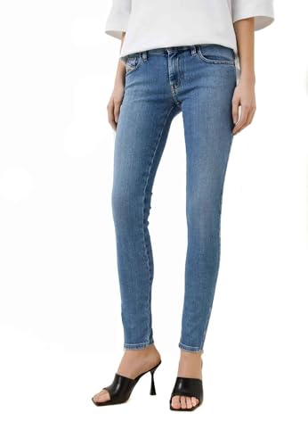 Diesel Livier-S 084VT Pantalon Jean Femme Jegging Slim (FR/ES, Tour de Taille, 30, Mince, Taille Normale, Bleu)