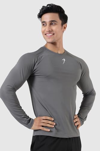Image of FUAARK Men's Full Sleeves Gym Slim Fit T-Shirt