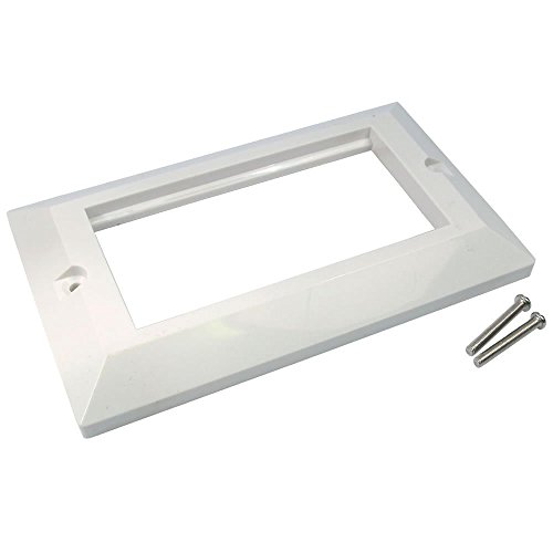Neat Wall Tidy Modular Faceplate For HDMI Cat5 Cat6 Cables Face Plate (Double Faceplate for 4 Inserts)