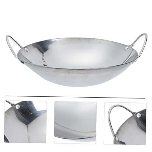 Wok de Acero Inoxidable con Doble Asa 2Pcs miniatura 5
