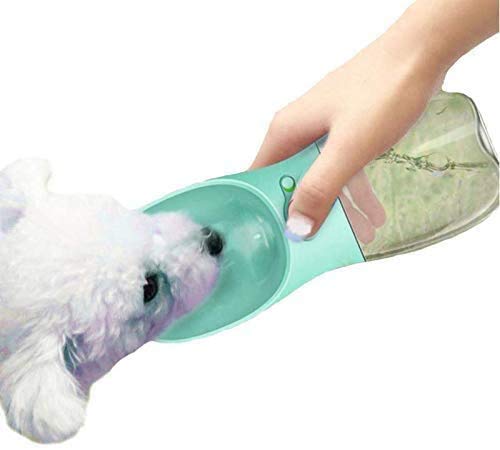 Pet Water Bottle - Pet Outdoor Travel Water Dispenser, Antibacterial Food Grade Leak Proof Dog Cat Drink Bottle 350ml.