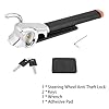 Car Lock Anti-Theft Device, for Fiat 500 Bravo Palio Panda Punto Qubo Sedici Seicento, High Security Steering Wheel Lock, Car Lock Anti-Theft Device, Universal Fit, 2 Keys,C-Grey #2