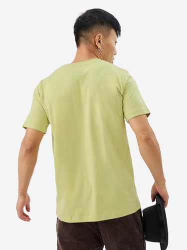 Image of The Souled Store Official Monopoly: Broke! Men and Boys Short Sleeve Round Neck Green Graphic Printed Regular Fit Cotton T-Shirts