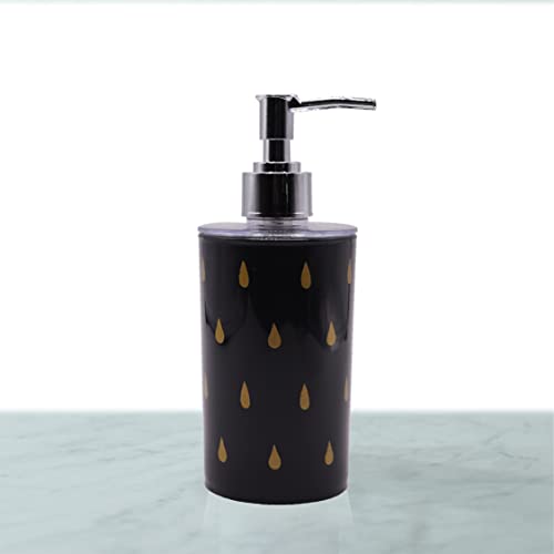 SHENRON-Black-Soap-Dispenser-Bottle-with-Decorative-Design-Chrome-Finish-Pump-and-Rust-Proof-Refillable-Liquid-Soap-Dispenser-for-Bathroom-Kitchen-Hand-Soap-Set-of-3Plastic SHENRON Black Soap Dispenser Bottle with Decorative Design | Chrome Finish Pump and Rust Proof | Refillable Liquid Soap Dispenser for Bathroom, Kitchen, Hand Soap - Set of 3(Plastic)