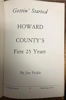 Hardcover Gettin' started, Howard County's first 25 years Book