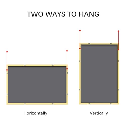 Image of COFENY 36x55inch Bathroom Mirror, Gold Rectangle Mirror with Thin Metal Frame, Large Rectangular Wall Mirror for Bathroom, Living Room, Hair Salon, Big Farmhouse Mirror Hang Horizontal /Vertical