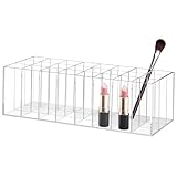 SHERCHPRY Estante de exhibición de almacenamiento de cosméticos De múltiples fines Poseedor envase Portes de lápiz labial soporte para contenedor de lápiz labial Acrílico Transparente