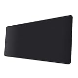 Gimnor Extended Gaming Mouse Pad 31.5x11.8x0.12Inch, with Stitched Edges Premium-Textured Mice Pads Mat, Non-Slip Rubber Base, Large Gaming Mouse pad for Laptop Computer & PC Black