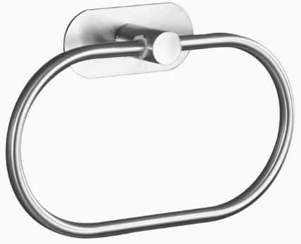 Self-Adhesive Towel Ring for the Bathroom, Stainless Steel Adhesive Towel Rack, Suitable for Bathrooms and Restrooms