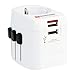 SKROSS - Adaptateur & Chargeur (USB) de voyage universel - Prises France vers Royaume-Unis (UK) / Etats-Unis (USA) / Australie / Chine