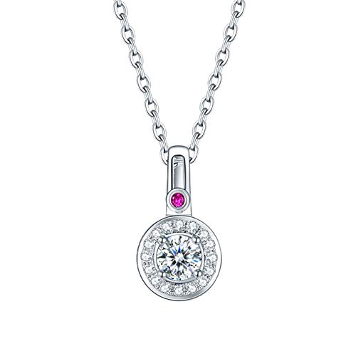 Collier femme or blanc rubis et diamant pour sublimer vos tenues