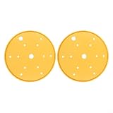 KiraKira Inserti per fori di scarico per vasi da fiori in plastica, 25 cm, confezione da 2 pezzi, per ridurre l'uso del suolo in vasi alti, efficace drenaggio per piante (giallo)