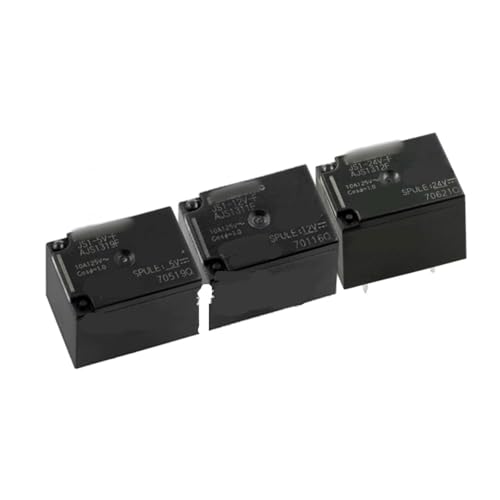 Relé de potencia JS1-5V de 5 pines y 10A para placas electrónicas pack de 2 unidades
