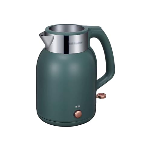 Tetera eléctrica de acero inoxidable con doble capa y gran capacidad miniatura 1