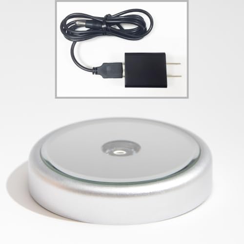 LEDライトステージ ハーバリウムライト ACアダプターセット 直径100ｍｍ 単色モード搭載 NKLS-3SL+AL-052UK
