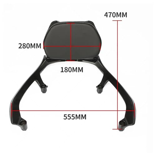 Coussin dossier passager TMAX 530 2012-2016 accessoires siège arrière