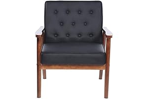 75x69x84CM 400 lbs Bedroom League Executive Guest Chair Guest Reception Chairs Wooden Lounge Chair