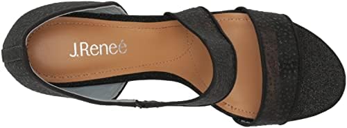 J. Renee Women's Heeled Sandals, Black, 8 Wide | Image 4