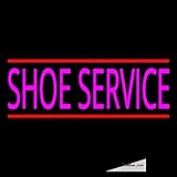 Neon LED-Schlauch, rosa Schuhservice mit Linie, handgefertigtes Kunstschild, Lampe, Neonschilder für Wanddekoration, PVC, 35,6 x 43,2 cm