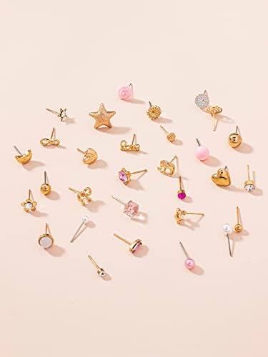 Image of Shining Diva Fashion 30 Pairs Combo Set Stylish Earrings for Women and Girls