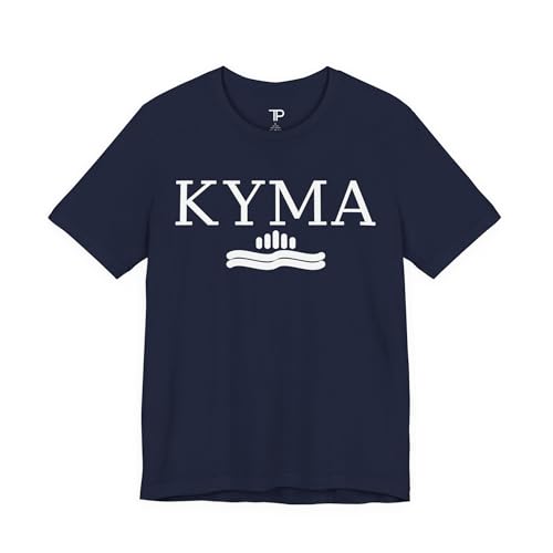 T-Shirt KYMA Unisexe à col rond vêtement mode minimaliste vague