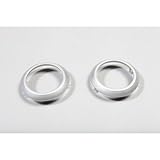 Rugged Ridge 11151.10 Brushed Silver AC Vent Trim Cover - Pair