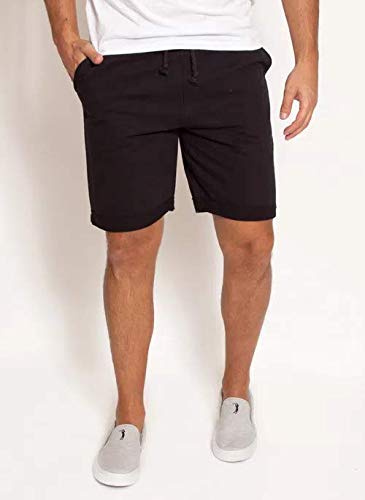 Kit 3 Bermuda Masculina Moletom Esporte Academia (Cinza Grafite, P)