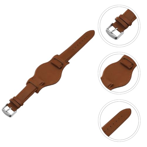 Sangle UKCOCO classique en peau de vache avec boucle métallique - 6