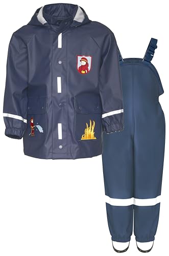 Playshoes Tuta impermeabile in due pezzi, Vigili del fuoco, 80