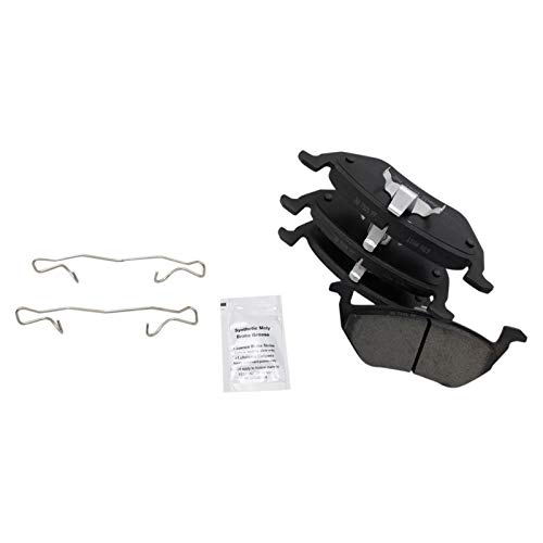 Image of TRQ Rear Brake Pad and Rotor Set Ceramic Parking Shoe Compatible with 2008 Mazda Tribute