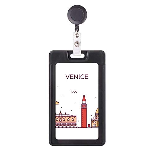 Porte-badge rétractable Venise Italie plat pour ne plus perdre votre carte d'accès au bureau