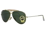 Ray Ban RB3138 shooter 001 Gold Sunglasses 58mm