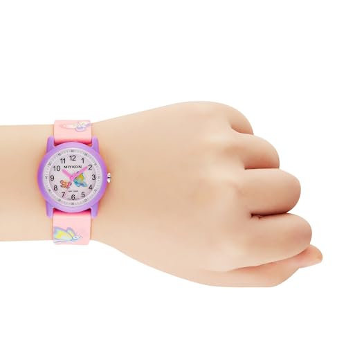 Image of Miykon Kids Watches for Boys and Girls - Educational Time-Telling Gift for Kids Aged 3-15, Toddlers, Preschoolers, and School-Aged Children - Easy to Read Analog Watch, Soft Resin Band, Japanese Quartz, 100M Water Resistant